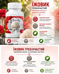 Комплекс грибів, 3×60 капсул — їжовик, шіїтаке та лисичка при перевтомі для імунітету, концентрації й травлення, BEKANDZE - мініатюра 6