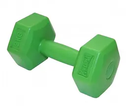 Гантель композитна PowerPlay 4124 Hercules 2 кг Зелена 1 шт (PP_4124_2kg) - мініатюра 2