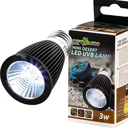 Лампа Repti-Zoo LED UVB 10.0 Desert 3W для пустельного тераріуму - мініатюра 4