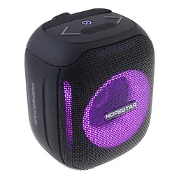 Колонка акумуляторна портативна акустична система c LED RGB підсвічуванням USB/BT/FM Hopestar Party 300 Mini