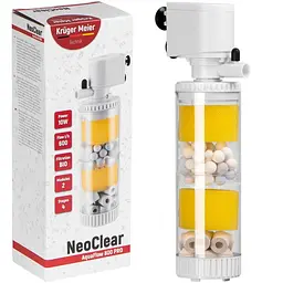 Внутрішній фільтр Kruger Meier NeoClear 800 з біофільтрацією та аерацією для акваріумів 40–80 літрів - мініатюра 1
