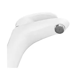 Змішувач для умивальника Plamix Cezar-001 white PM0732, Білий - мініатюра 5