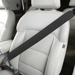 М'яка накладка на ремінь безпеки Torino М 500 мм Чорний ромб (Мікро Велюр) 2 шт