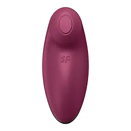 Вібростимулятор-пульсатор Satisfyer Tap & Climax 2 Red, ефект постукування пальцем - мініатюра 3