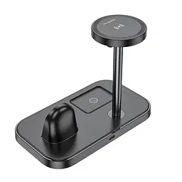 Бездротовий зарядний пристрій BOROFONE BQ29 Feliz 3-in-1 Wireless Fast Charger чорний (6941991110290) 6941991110290