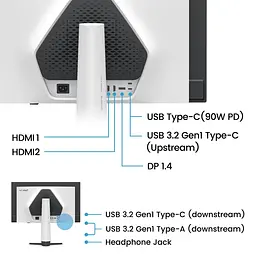 Монітор BenQ 26.5" EX271UZ White UHD OLED 240Hz (9H.LP2LA.TBE) - мініатюра 12