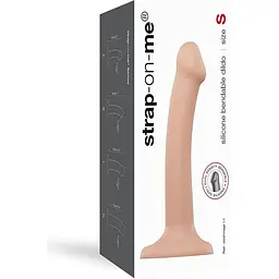 Насадка для страпону Strap-On-Me Dual Density Dildo Flesh S - мініатюра 4