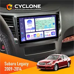 Штатна магнітола Subaru Legacy 2009-2014 Cyclone C9-011 4x64, DSP Cyclone (НФ-00007135)
