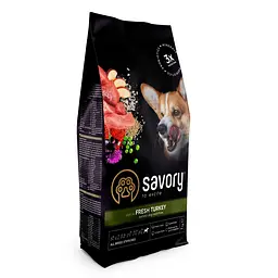 Сухий корм Savory All Breed Сейвори для стерилізованих собак усіх порід, свіжа індичка, 1 кг (арт.31492)