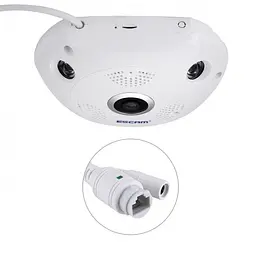 Панорамна Wi-Fi Smart камера V380-V7 із блоком живлення - мініатюра 4