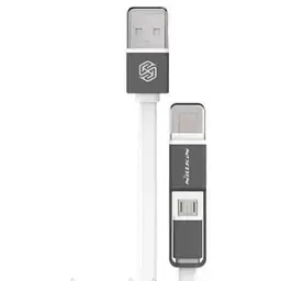 Кабель NILLKIN Plus Cable - 1M white 120 cm (Lightning/Micro USB)
