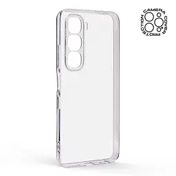 Прозрачный чехол для Infinix Hot 60i 4G с защитой камеры, тонкий, силиконовый, бесцветный, ударопрочный, противоударный бампер с закрытой камерой, ArmorStandart (ARM87226) - мініатюра 2