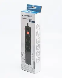 Фільтр живлення Gembird Pro (SPG5-G-15B-PRO) 5 розеток, 4.5м, чорний - мініатюра 4