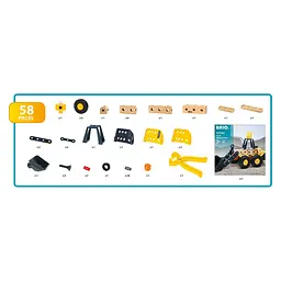 Конструктор Brio Builder Навантажувач Volvo (34598)  - мініатюра 4