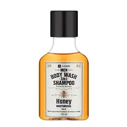 Гель для душу 3в1 Медовий Віскі Body Wash and Hair and Beard Shampoo Whisky Honey HiSkin 100 мл