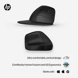 Комп'ютерна миша HP 920 Ergonomic Vertical WL/BT чорний teh0014074 - мініатюра 3