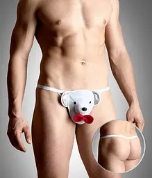 Трусики з ведмедиком - Mens thongs 4492 Soft Line для веселих чоловіків SoftLine 5591449220 24269 - мініатюра 2