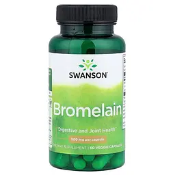 Бромелаїн Swanson Bromelain 500 mg, 60 вегакапсул