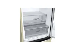 Холодильник LG GA-B509MEQZ 203х68х60см 2 дв холодильне відділення 277 л морозильне відділення 107 л A++ NF Лін Диспл зовнішній Бежевий (GA-B509MEQZ) - мініатюра 4