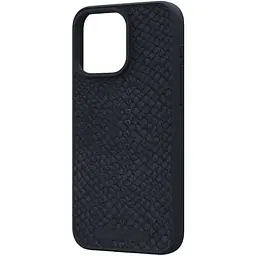 Чохол-накладка Njord Salmon Leather MagSafe Case Black для iPhone 15 Pro Max (NA54SL00) - мініатюра 2