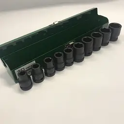 Комплект ударних головок 1/2" 10-24мм 10од. Toptul hoz0007633 - мініатюра 2