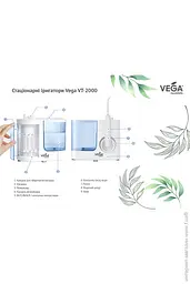 Стаціонарний іригатор для ротової порожнини Vega VT-2000W білий - мініатюра 5