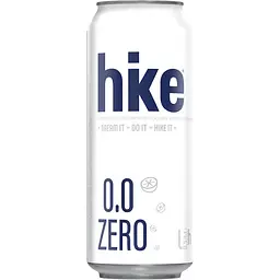 Пиво безалкогольне Hike Zero світле 0% з/б 0.5 л (856073)