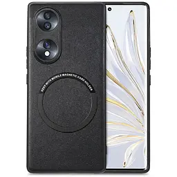 Чeхол Phone Case Car Magnetic Holder Leather for Honor 90 (Black)