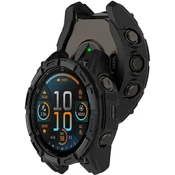 Чохол-бампер DK для Garmin Fenix ​​8 51mm Solar Силікон Outlines (black) - мініатюра 2