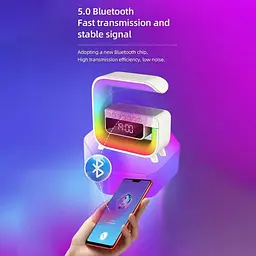 Настільна лампа G3 Mini з Bluetooth колонкою, будильником і бездротовою зарядкою 15 Вт - мініатюра 5