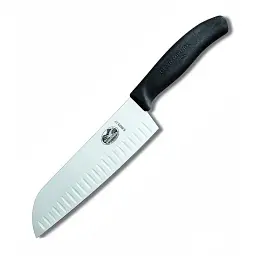 Кухонний ніж Victorinox SwissClassic Santoku 17 см Black (6.8523.17B)