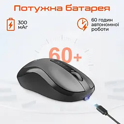 Мишка Meetion BTM185R Bluetooth/Wireless Black (MT-BTM185R-A) - мініатюра 5