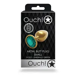 Анальна пробка Ouch! S, 6.2 см (зелений) - мініатюра 7