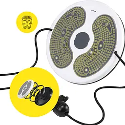Диск здоров'я для талії Cornix Twisting Waist Disc з еспандерами White/Grey XR-0450 - мініатюра 4