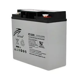 Акумуляторна батарея AGM RITAR RT12200, Gray Case, 12V 20.0Ah ( 181 х 77 х 167 ) Q6