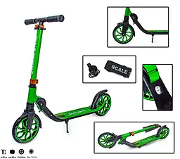Самокат Scale Sports 88х38х86-96 см Зелений 000231592 - мініатюра 3