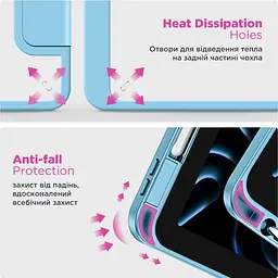Чохол-книжка ArmorStandart Y-Type PEN для Apple iPad 10th Gen 10.9` (2022)/iPad 11 (2025) Blue (ARM77501) [133718] - мініатюра 6