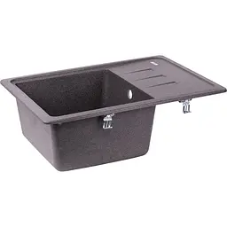 Кухонна мийка Lidz 620x435/200 GRF-13 графіт (LIDZGRF13620435200) - мініатюра 2