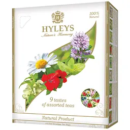 Уцінка. Набір чай Hyleys 9 смаків (асорті) 150 г (100 шт. x 1.5 г) 