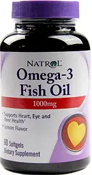 Омега-3 риб'ячий жир Natrol Omega-3 Fish Oil 1000 мг 60 гел капс