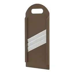 Ручна пластикова шатківниця шинковка для капусти та нарізки овочів та фруктів з трьома лезами (16.5х39 см) Коричневий 88240