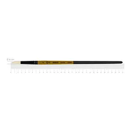 Пензель щетина кругла AMBER 2306R №6 довга ручка ROSA (4823098533276)