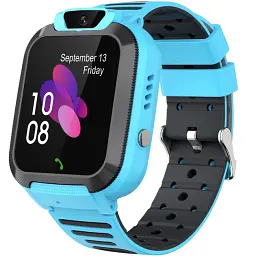 Смарт-годинник телефон дитячі Smart Watch Q20 з відеодзвінком GPS SIM-карта Blue (18578)