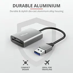 Зчитувач флеш-карт Trust Dalyx Fast USB 3.2 Card reader (24135) - мініатюра 9