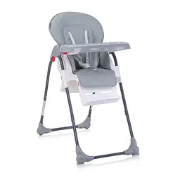 Регульований стілець для зручного годування немовлят Dulce Cool Grey Leather Lorelli Сірий