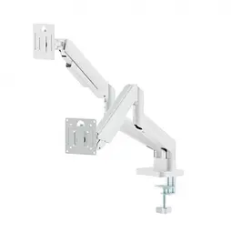 Настільний кронштейн для 2 моніторів Gembird MADA206W White 17–32 дюйми - мініатюра 1
