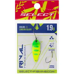 Блешня Select Rival 1.9g 30mm #11 LimeON Black - мініатюра 2
