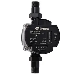 Насос циркуляційний енергоощадний Optima Prime UPMH 20-80AUTO 130мм + гайки - мініатюра 2
