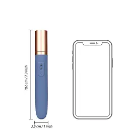 Вібратор Loveline Travel Compartment and Pump 18.5 см синій - мініатюра 9
