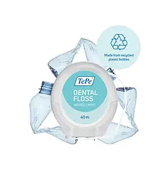 Зубна нитка TePe Dental Floss вощена, що розпушується (м'ята), 40 м - мініатюра 4